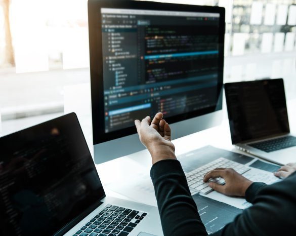 Foto de desarrolladores en Agencia de software